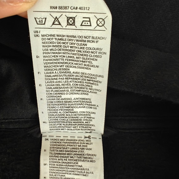 Adidas Black Zip Up Hoodie Track Jacket Yellow Stripes Logo Size S - Picture 4 of 12